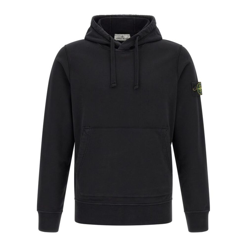 Stone Island Black Cotton Men's Sweatshirt